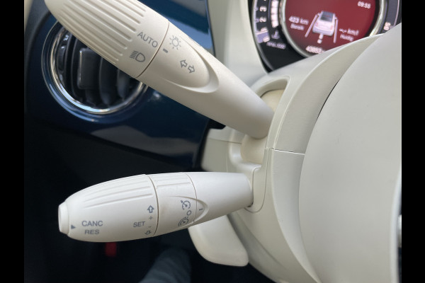 Fiat 500C 1.0 Hybrid dolcivita Airco - Cruise control - Parkeersensoren achter - Open dak - Bluetooth - Navigatiesysteem - Mistlampen voor - Stuur multifunctioneel - Elektrische ramen voor - Stuur leder - Licht metalen vel