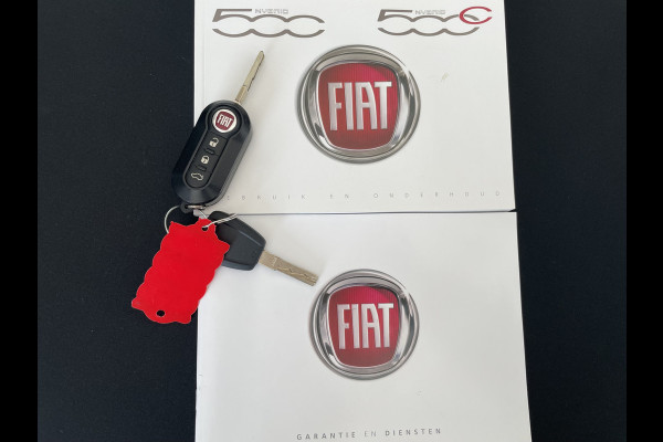 Fiat 500C 1.0 Hybrid dolcivita Airco - Cruise control - Parkeersensoren achter - Open dak - Bluetooth - Navigatiesysteem - Mistlampen voor - Stuur multifunctioneel - Elektrische ramen voor - Stuur leder - Licht metalen vel