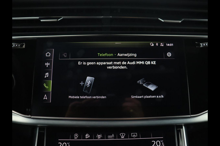 Audi Q8 50 TDI quattro Pro Line S | Panoramadak | Nappaleder | Head-Up | Adaptive cruise | Bang & Olufsen | Matrix LED | 360 Camera | Trekhaak | Stuurverwarming | Side Assist | Keyless | Memory Carplay | Soft-close