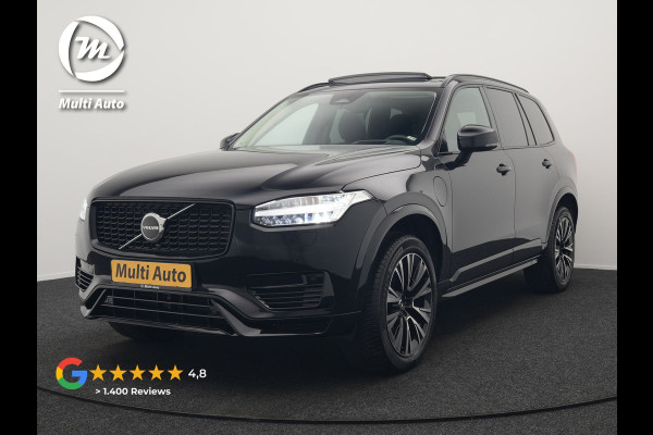Volvo XC90 T8 Recharge AWD LONG RANGE Ultimate Dark 7 Persoons Plug In Hybrid 456pk Dealer O.H. PHEV | Panodak | Head Up | Adaptive Cruise | Camera | Lederen Sportstoelen Memory & Verwarmd | Google Assistent | Harman & Kardon | Stuur Verwarmd | Apple Carplay | Blis | Keyless | Virtual |