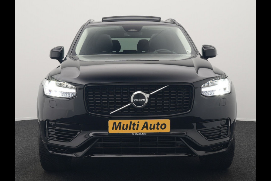Volvo XC90 T8 Recharge AWD LONG RANGE Ultimate Dark 7 Persoons Plug In Hybrid 456pk Dealer O.H. PHEV | Panodak | Head Up | Adaptive Cruise | Camera | Lederen Sportstoelen Memory & Verwarmd | Google Assistent | Harman & Kardon | Stuur Verwarmd | Apple Carplay | Blis | Keyless | Virtual |