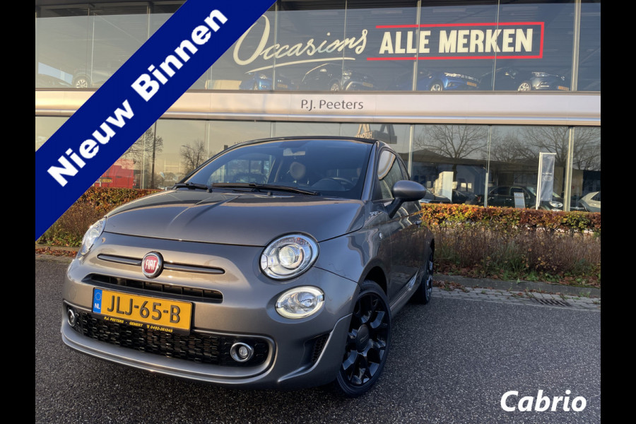 Fiat 500C 1.0 Hybrid sport Airco - Cruise control - Open dak - Parkeersensoren achter - Mistlampen voor - Stuur leder - Stuur multifunctioneel - Bluetooth - Licht metalen velgen 15 inch