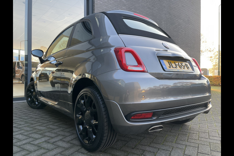 Fiat 500C 1.0 Hybrid sport Airco - Cruise control - Open dak - Parkeersensoren achter - Mistlampen voor - Stuur leder - Stuur multifunctioneel - Bluetooth - Licht metalen velgen 15 inch