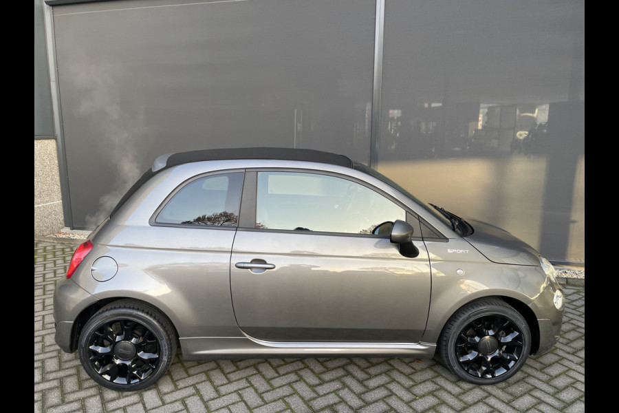 Fiat 500C 1.0 Hybrid sport Airco - Cruise control - Open dak - Parkeersensoren achter - Mistlampen voor - Stuur leder - Stuur multifunctioneel - Bluetooth - Licht metalen velgen 15 inch