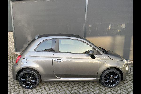 Fiat 500C 1.0 Hybrid sport Airco - Cruise control - Open dak - Parkeersensoren achter - Mistlampen voor - Stuur leder - Stuur multifunctioneel - Bluetooth - Licht metalen velgen 15 inch