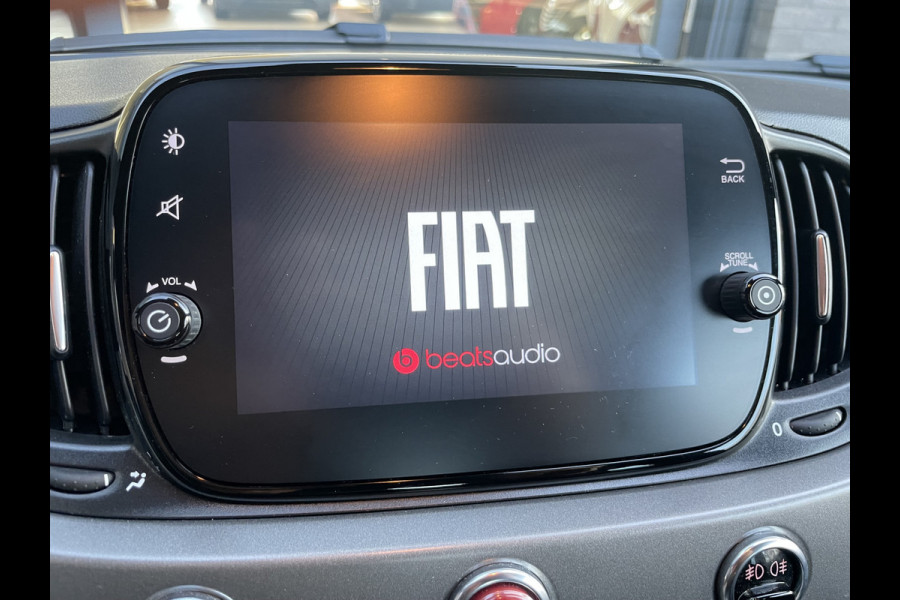 Fiat 500C 1.0 Hybrid sport Airco - Cruise control - Open dak - Parkeersensoren achter - Mistlampen voor - Stuur leder - Stuur multifunctioneel - Bluetooth - Licht metalen velgen 15 inch
