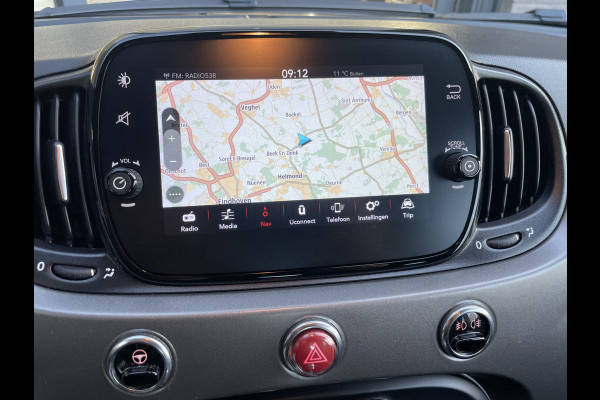 Fiat 500C 1.0 Hybrid sport Airco - Cruise control - Open dak - Parkeersensoren achter - Mistlampen voor - Stuur leder - Stuur multifunctioneel - Bluetooth - Licht metalen velgen 15 inch