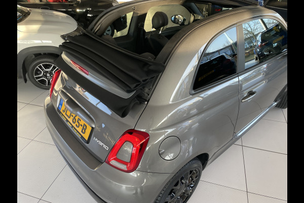 Fiat 500C 1.0 Hybrid sport Airco - Cruise control - Open dak - Parkeersensoren achter - Mistlampen voor - Stuur leder - Stuur multifunctioneel - Bluetooth - Licht metalen velgen 15 inch
