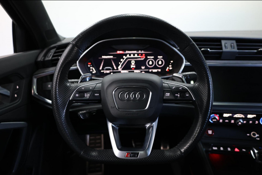 Audi RSQ3 Sportback 2.5 TFSI Quattro 400PK MATRIX+LED/VIRTUAL/PANO/LEER+S.VERWARMING/B&O/21"LMV/360/LINE/ACC/ECC/12 MDN GARANTIE!