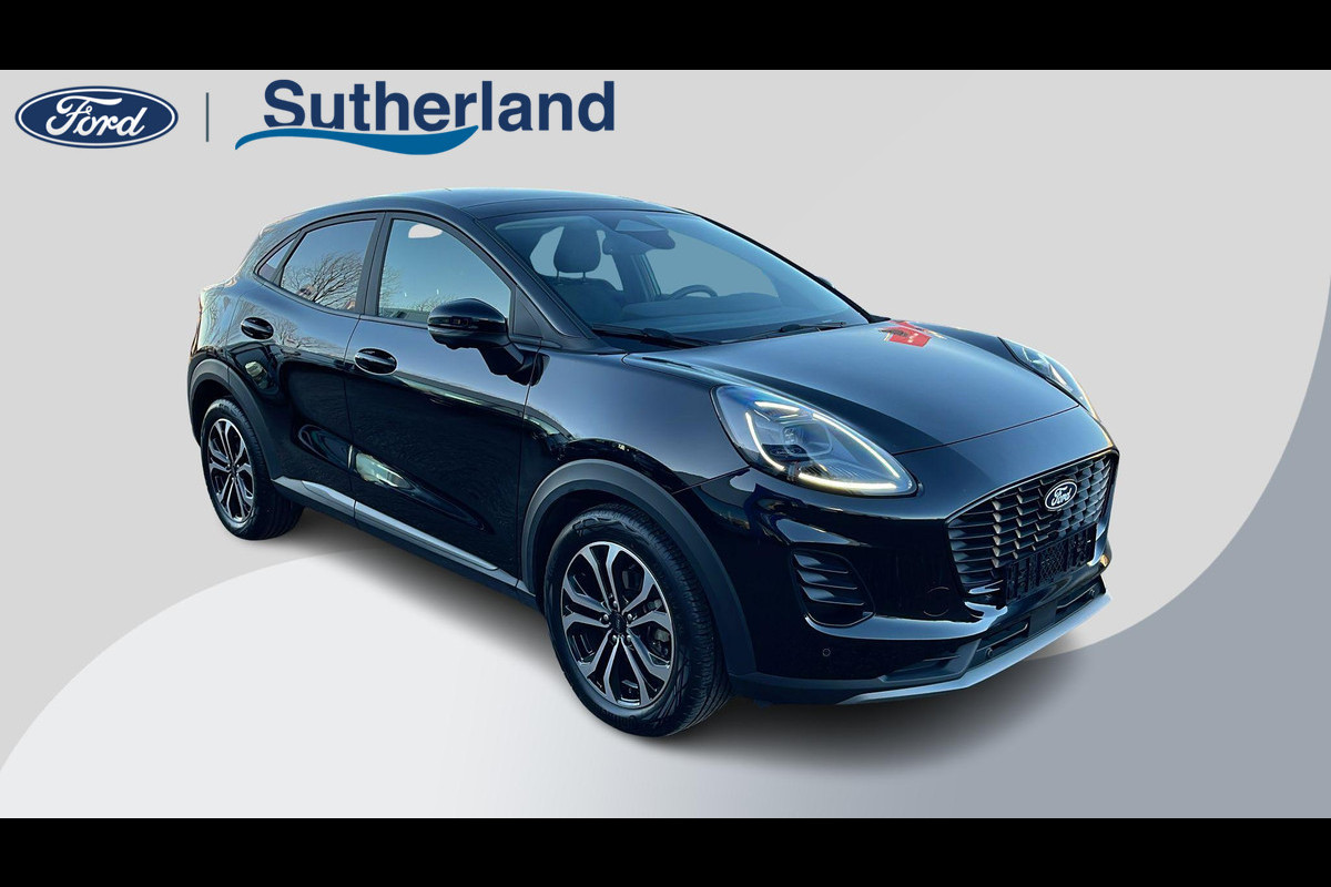 Ford Puma 1.0 EcoBoost Hybrid Titanium 125pk | NIEUW MODEL! | Driver Assistance Pack | Winterpack | Panoramadak | Keyless Pack | Elek Achterklep | Reserve wiel