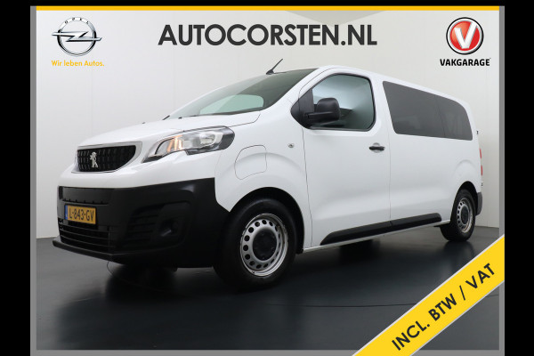 Peugeot e-Expert EV 50kWh 9-Persoons Airco Navi* Apple Carplay Android Auto Cruise Control 3 Zitrijen Dab+ Schuifdeur Privacy Glas Achterdeuren 1e Eigenaar Origineel Nederlandse Auto