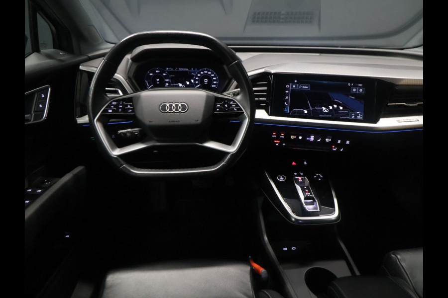 Audi Q4 e-tron 35 Launch edition Advanced Plus 55 kWh SOH 94% [SCHUIFKANTELDAK, APPLE CARPLAY, ANDROID, ADAPTIVE CRUISE, VOL LEDER, CAMERA, STOELVERWARMING, LEDVERLICHTING, CLIMATE, NIEUWSTAAT]