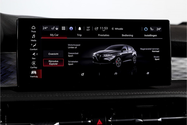 Alfa Romeo Tonale 1.5T Hybrid Veloce - Automaat Orig. NL | Dig. Cockpit | Adapt. Cruise | Stoel-+Stuurverw. | PDC | Camera | NAV + App. Connect | ECC | Elek. Klep | DAB | LM 20" |