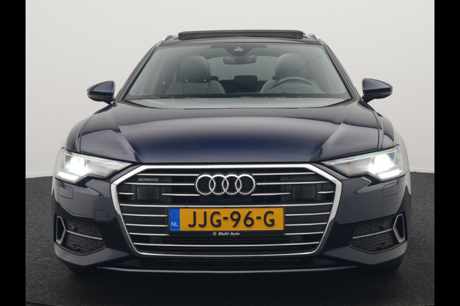 Audi A6 Avant 50 TFSI e quattro S Line Panodak Plug In Hybrid 300pk PHEV | Trekhaak | Head Up | Bang & Olufsen | Lederen Sportstoelen Verwarmd | Adaptive Cruise | Apple Carplay | Camera | Blis | Navigatie | Virtual | DAB |