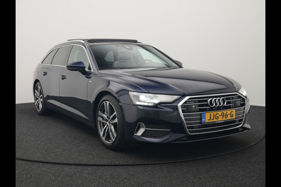Audi A6 Avant 50 TFSI e quattro S Line Panodak Plug In Hybrid 300pk PHEV | Trekhaak | Head Up | Bang & Olufsen | Lederen Sportstoelen Verwarmd | Adaptive Cruise | Apple Carplay | Camera | Blis | Navigatie | Virtual | DAB |