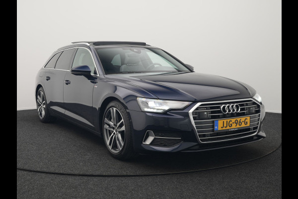 Audi A6 Avant 50 TFSI e quattro S Line Panodak Plug In Hybrid 300pk PHEV | Trekhaak | Head Up | Bang & Olufsen | Lederen Sportstoelen Verwarmd | Adaptive Cruise | Apple Carplay | Camera | Blis | Navigatie | Virtual | DAB |