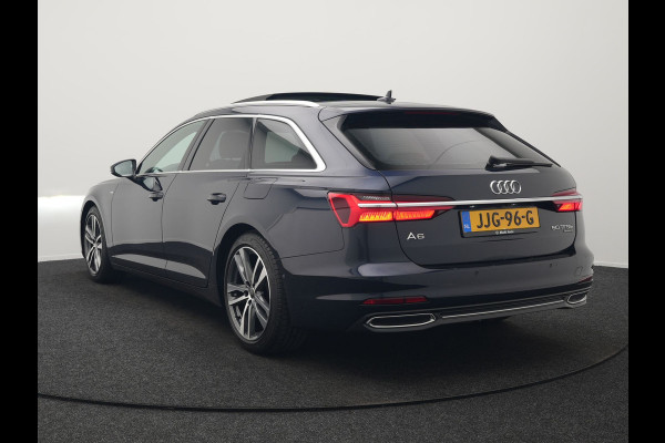Audi A6 Avant 50 TFSI e quattro S Line Panodak Plug In Hybrid 300pk PHEV | Trekhaak | Head Up | Bang & Olufsen | Lederen Sportstoelen Verwarmd | Adaptive Cruise | Apple Carplay | Camera | Blis | Navigatie | Virtual | DAB |