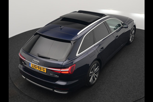 Audi A6 Avant 50 TFSI e quattro S Line Panodak Plug In Hybrid 300pk PHEV | Trekhaak | Head Up | Bang & Olufsen | Lederen Sportstoelen Verwarmd | Adaptive Cruise | Apple Carplay | Camera | Blis | Navigatie | Virtual | DAB |