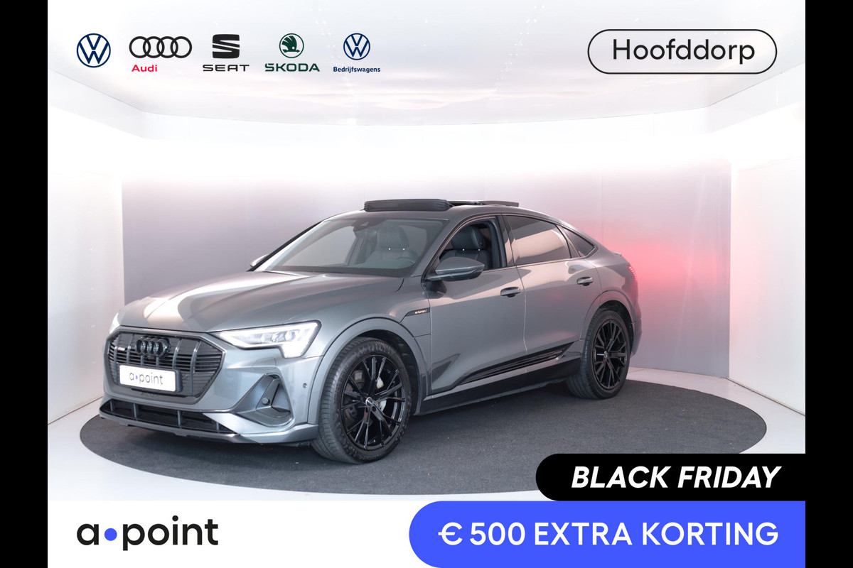 Audi e-tron Sportback 55 quattro S edition 95 kWh 408pk | Panoramadak | Afneembare trekhaak | Matrix Led koplampen | Parkeer camera achter
