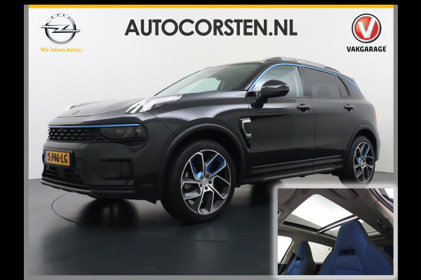 Lynk & Co 01 1.5 PHEV AUT-7 261pk Pano-Schuifdak Lmv 20" 360°Camera Apple Carplay Android Auto Adap.Cruise Navi Pdc Ecc Keyless Led Plug-In H Elek.Memory.Stoel File assistent Dodehoek detector Elektrisch bedienbare achterklep Rijstrooksensor Wifi Verkeersbord detectie 425Nm koppel 3,7kw laadvermogen €44.882 Nieuwprijs 1e Eigenaar Origineel NLse auto!