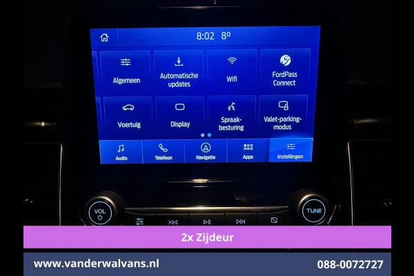 Ford Transit Custom 2.0 TDCI 185pk L1H1 Sport Euro6 Airco | 2x zijdeur | Xenon | Camera | Navigatie | LM velgen Trekhaak, Adaptieve Cruisecontrol, Stoelverwarming, Verwarmde voorruit, Parkeersensoren, Dakdragers, Bijrijdersbank
