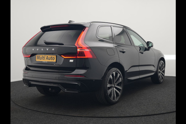 Volvo XC60 T6 AWD Ultimate Dark Long Range Plug In Hybrid 350pk Dealer O.H. PHEV | Panodak | Adaptive Cruise | Head Up | 360 Camera | Lederen Sportstoelen Memory & Verwarmd | 21"L.M | Google Assistent | Stuur Verwarmd | DAB |
