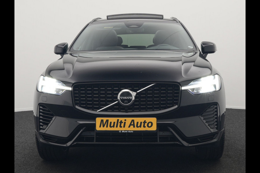 Volvo XC60 T6 AWD Ultimate Dark Long Range Plug In Hybrid 350pk Dealer O.H. PHEV | Panodak | Adaptive Cruise | Head Up | 360 Camera | Lederen Sportstoelen Memory & Verwarmd | 21"L.M | Google Assistent | Stuur Verwarmd | DAB |