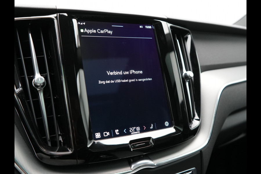 Volvo XC60 T6 AWD Ultimate Dark Long Range Plug In Hybrid 350pk Dealer O.H. PHEV | Panodak | Adaptive Cruise | Head Up | 360 Camera | Lederen Sportstoelen Memory & Verwarmd | 21"L.M | Google Assistent | Stuur Verwarmd | DAB |
