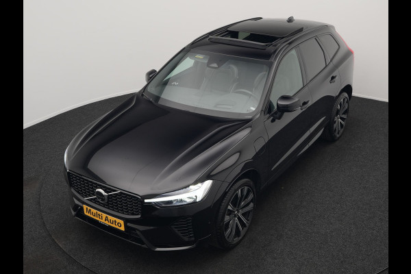 Volvo XC60 T6 AWD Ultimate Dark Long Range Plug In Hybrid 350pk Dealer O.H. PHEV | Panodak | Adaptive Cruise | Head Up | 360 Camera | Lederen Sportstoelen Memory & Verwarmd | 21"L.M | Google Assistent | Stuur Verwarmd | DAB |