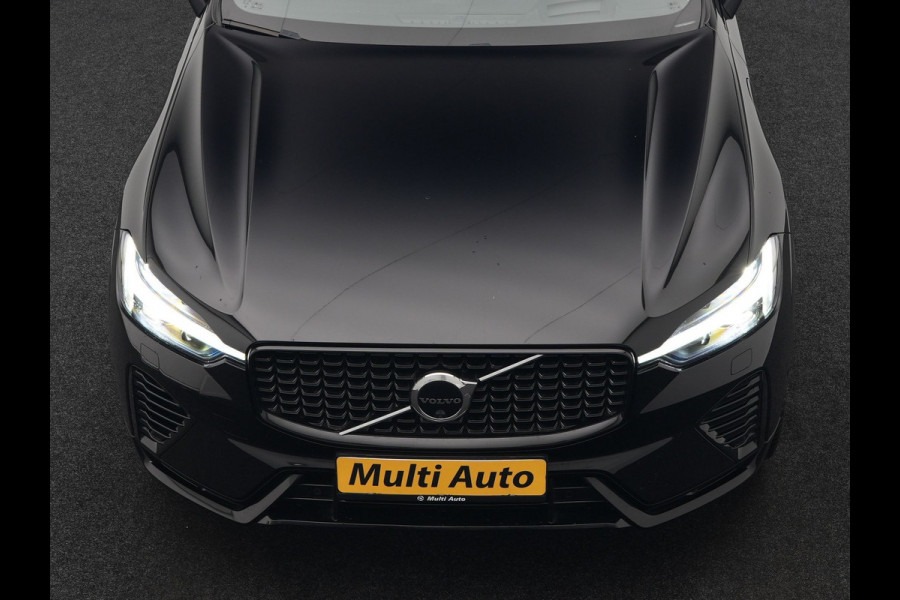 Volvo XC60 T6 AWD Ultimate Dark Long Range Plug In Hybrid 350pk Dealer O.H. PHEV | Panodak | Adaptive Cruise | Head Up | 360 Camera | Lederen Sportstoelen Memory & Verwarmd | 21"L.M | Google Assistent | Stuur Verwarmd | DAB |