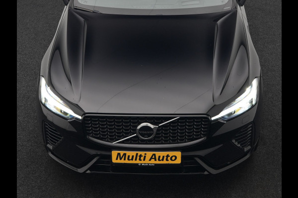 Volvo XC60 T6 AWD Ultimate Dark Long Range Plug In Hybrid 350pk Dealer O.H. PHEV | Panodak | Adaptive Cruise | Head Up | 360 Camera | Lederen Sportstoelen Memory & Verwarmd | 21"L.M | Google Assistent | Stuur Verwarmd | DAB |