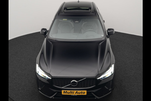 Volvo XC60 T6 AWD Ultimate Dark Long Range Plug In Hybrid 350pk Dealer O.H. PHEV | Panodak | Adaptive Cruise | Head Up | 360 Camera | Lederen Sportstoelen Memory & Verwarmd | 21"L.M | Google Assistent | Stuur Verwarmd | DAB |