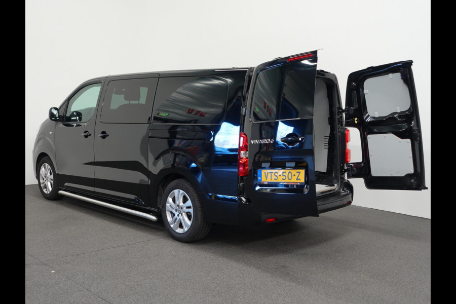Opel Vivaro-e L3 75kWh 6-Persoons Dubbele Cabine Automaat Airco Navi 2 x Schuifdeur