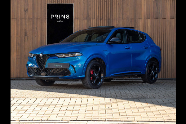 Alfa Romeo Tonale 1.3T PHEV 280pk Veloce | Full! | Pano-dak | Harman/Kardon | LED-Matrix | Stoelventilatie | 360 cam | CarPlay | Blu Misano