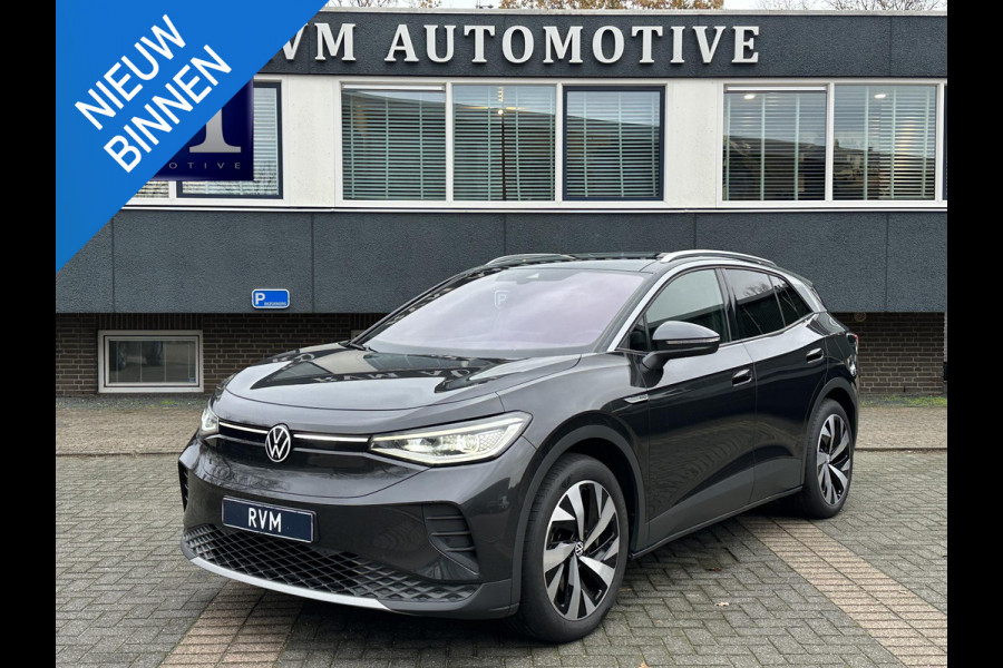 Volkswagen ID.4 MAX Pro 77 kWh COMPLETE AUTO|WARMTEPOMP| SPORTSTOELEN| ELEK. STOELEN MET MEMORY + MASSAGE| ELEK. TREKHAAK| ELEK. ACHTERKLEP| 360 CAMERA VOORRUITVERWARMING| PANO|