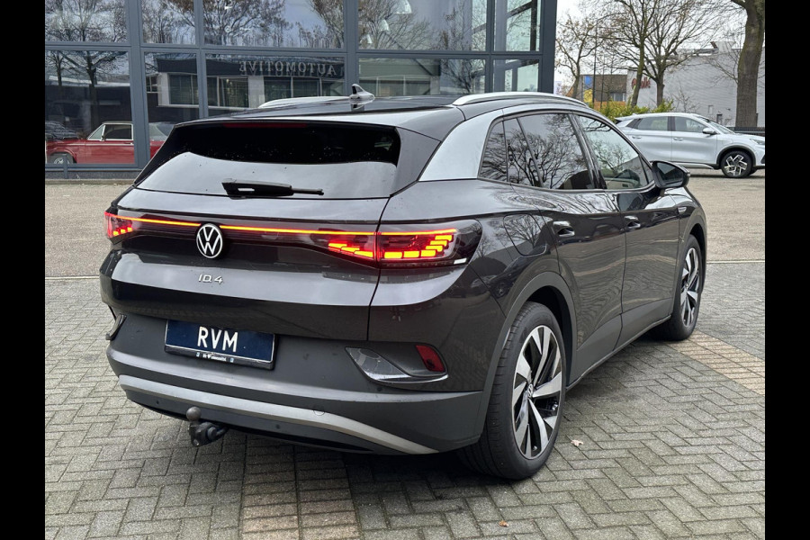 Volkswagen ID.4 MAX Pro 77 kWh COMPLETE AUTO|WARMTEPOMP| SPORTSTOELEN| ELEK. STOELEN MET MEMORY + MASSAGE| ELEK. TREKHAAK| ELEK. ACHTERKLEP| 360 CAMERA VOORRUITVERWARMING| PANO|