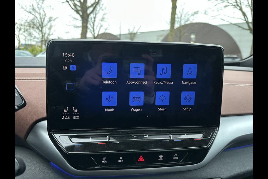 Volkswagen ID.4 MAX Pro 77 kWh COMPLETE AUTO|WARMTEPOMP| SPORTSTOELEN| ELEK. STOELEN MET MEMORY + MASSAGE| ELEK. TREKHAAK| ELEK. ACHTERKLEP| 360 CAMERA VOORRUITVERWARMING| PANO|