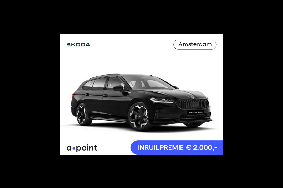 Škoda Superb Combi Sportline Business PHEV 1.5 TSI 204 pk 6 versn. DSG | Panoramadak | Wegklapbare trekhaak | Travel Assist Plus | Winterpakket | DCC | CANTON Soundsystem | Head-up display | Familie pakket