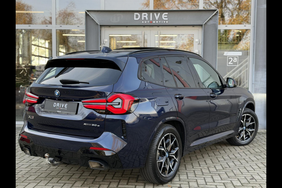 BMW X3 xDrive30e High Ex. M-Sport |Pano|Leer|Memory|360Cam|HUD|HIFI|Trekhaak|Tansanit