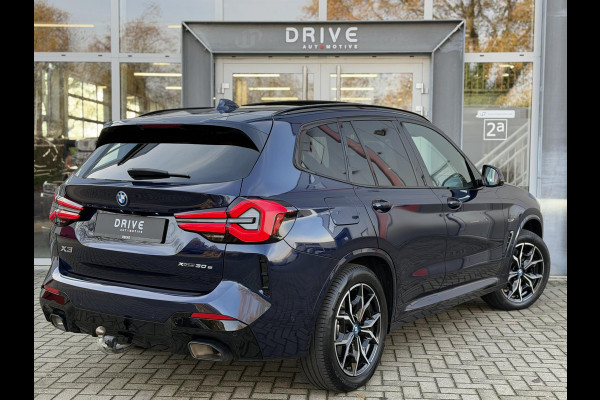 BMW X3 xDrive30e High Ex. M-Sport |Pano|Leer|Memory|360Cam|HUD|HIFI|Trekhaak|Tansanit