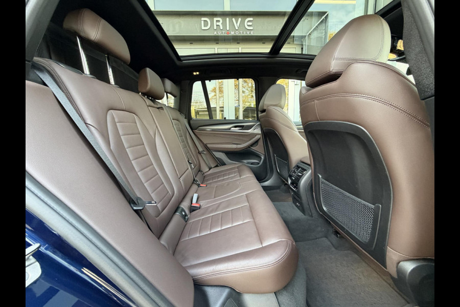 BMW X3 xDrive30e High Ex. M-Sport |Pano|Leer|Memory|360Cam|HUD|HIFI|Trekhaak|Tansanit