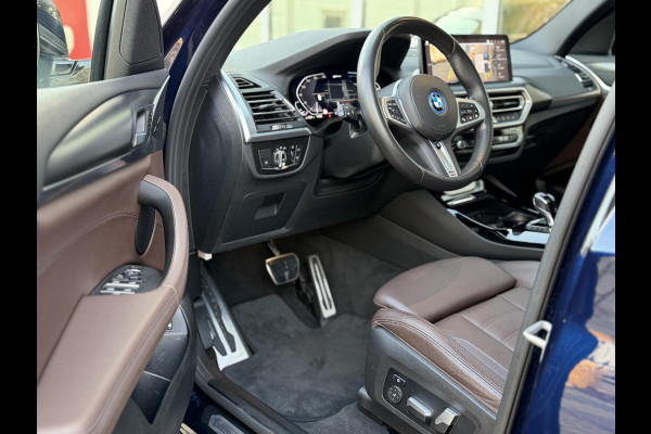 BMW X3 xDrive30e High Ex. M-Sport |Pano|Leer|Memory|360Cam|HUD|HIFI|Trekhaak|Tansanit