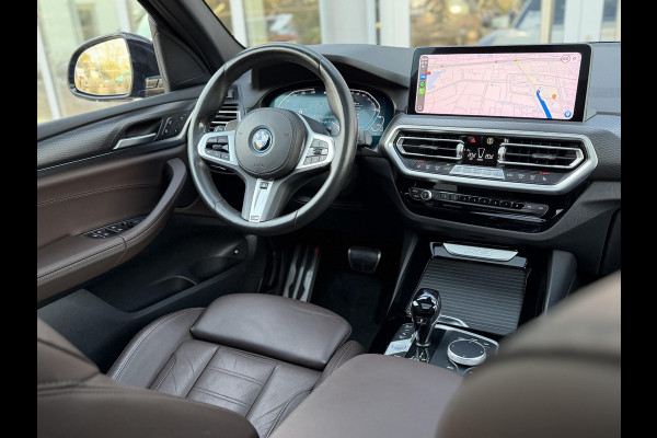 BMW X3 xDrive30e High Ex. M-Sport |Pano|Leer|Memory|360Cam|HUD|HIFI|Trekhaak|Tansanit
