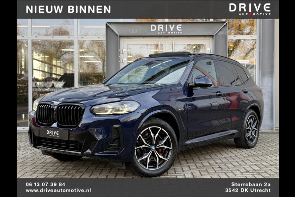 BMW X3 xDrive30e High Ex. M-Sport |Pano|Leer|Memory|360Cam|HUD|HIFI|Trekhaak|Tansanit