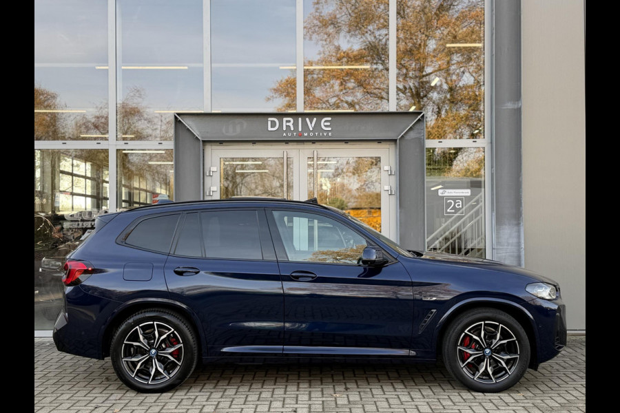 BMW X3 xDrive30e High Ex. M-Sport |Pano|Leer|Memory|360Cam|HUD|HIFI|Trekhaak|Tansanit