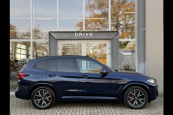 BMW X3 xDrive30e High Ex. M-Sport |Pano|Leer|Memory|360Cam|HUD|HIFI|Trekhaak|Tansanit