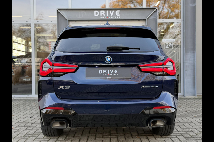 BMW X3 xDrive30e High Ex. M-Sport |Pano|Leer|Memory|360Cam|HUD|HIFI|Trekhaak|Tansanit