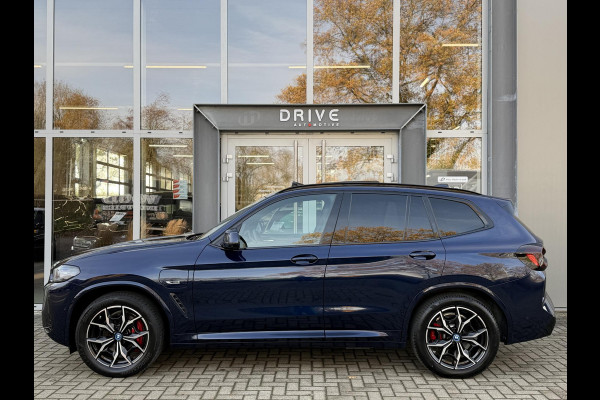 BMW X3 xDrive30e High Ex. M-Sport |Pano|Leer|Memory|360Cam|HUD|HIFI|Trekhaak|Tansanit
