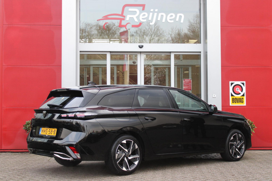 Peugeot 308 SW 1.2 Hybrid 145PK e-DCS6 ALLURE | AGR COMFORT STOELEN | AFNEEMBARE TREKHAAK | KEYLESS ENTRY/START | NAVIGATIE | DRAADLOZE APPLE CARPLAY/ANDROID AUTO | ACHTERUITRIJ CAMERA | STOEL/STUUR VERWARMING | LICHTMETALEN VELGEN 17" | ADAPTIVE CRUISE CONTROL | DAB+ RADIO |