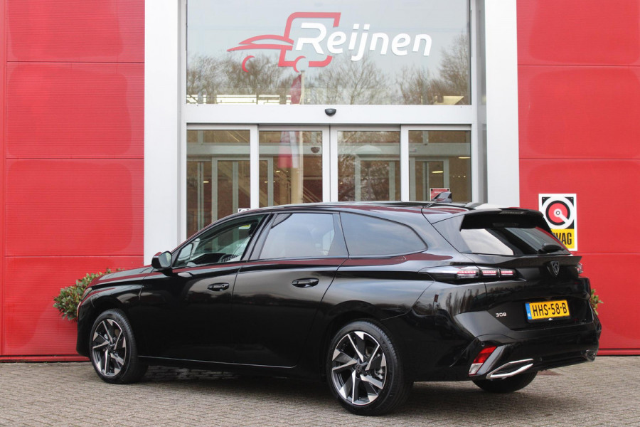 Peugeot 308 SW 1.2 Hybrid 145PK e-DCS6 ALLURE | AGR COMFORT STOELEN | AFNEEMBARE TREKHAAK | KEYLESS ENTRY/START | NAVIGATIE | DRAADLOZE APPLE CARPLAY/ANDROID AUTO | ACHTERUITRIJ CAMERA | STOEL/STUUR VERWARMING | LICHTMETALEN VELGEN 17" | ADAPTIVE CRUISE CONTROL | DAB+ RADIO |